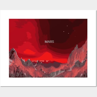 Mars the red planet Posters and Art